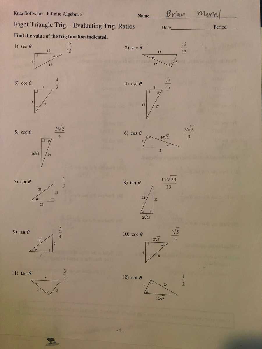 kuta software   infinite geometry answers key