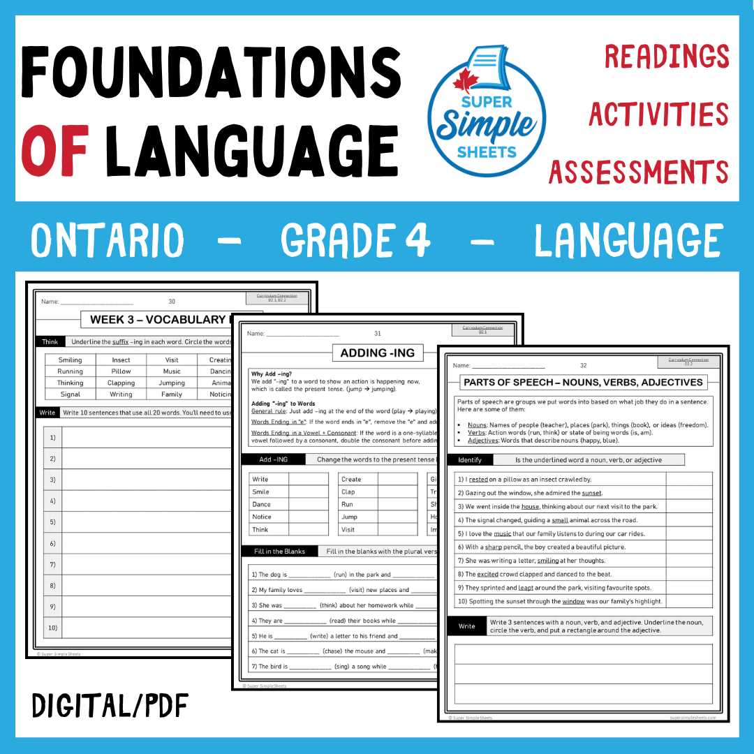 answer key language homework