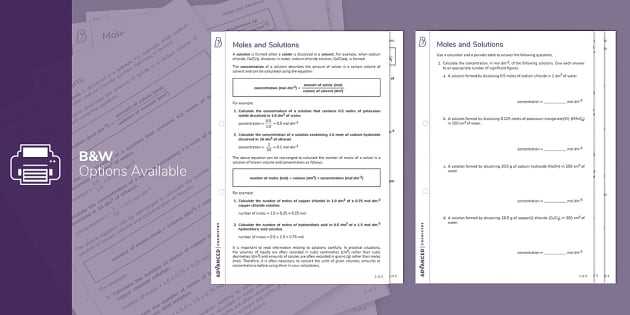 modeling chemistry unit 8 worksheet 1 mole relationships answer key