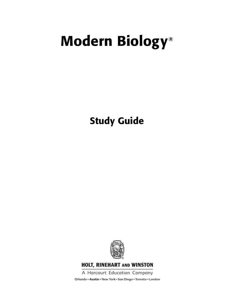modern biology study guide section 10 4 answer key