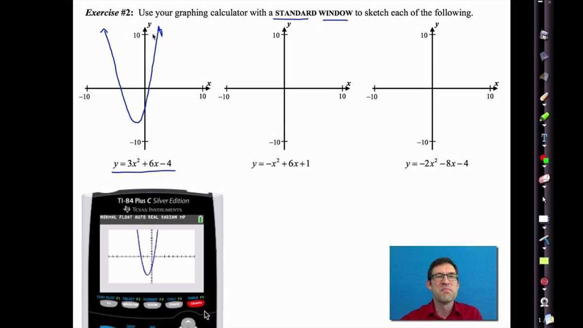 more work with parabolas common core algebra i answer key