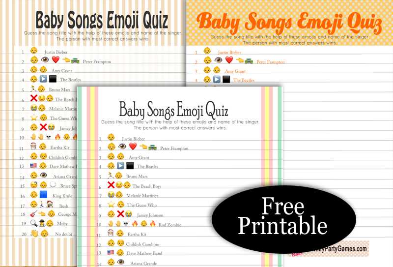 sing me an emoji answer key