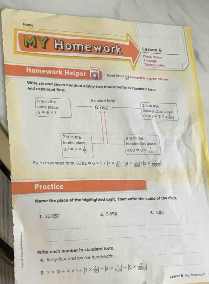my homework lesson 8 answer key mcgraw.hill
