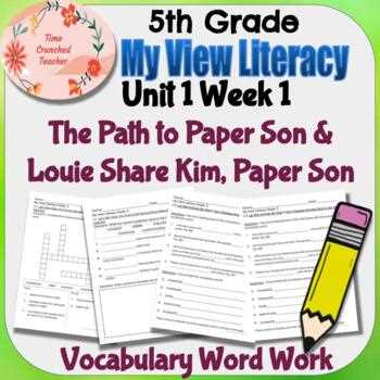 my view literacy grade 5 answer key