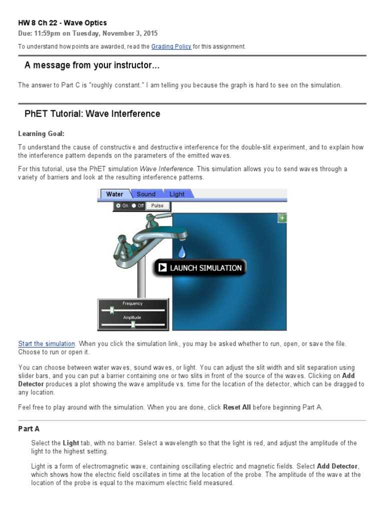 physics light and optics webquest answer key