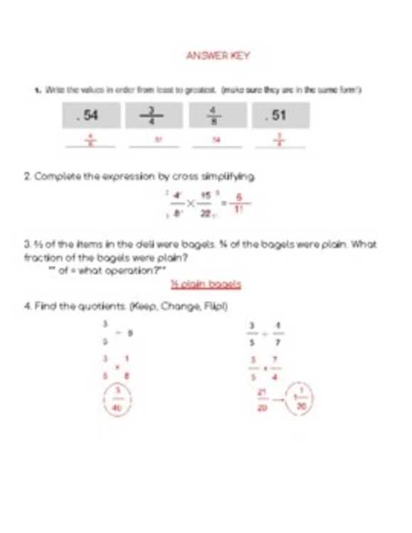go math grade 6 answer key pg 280 unit 4