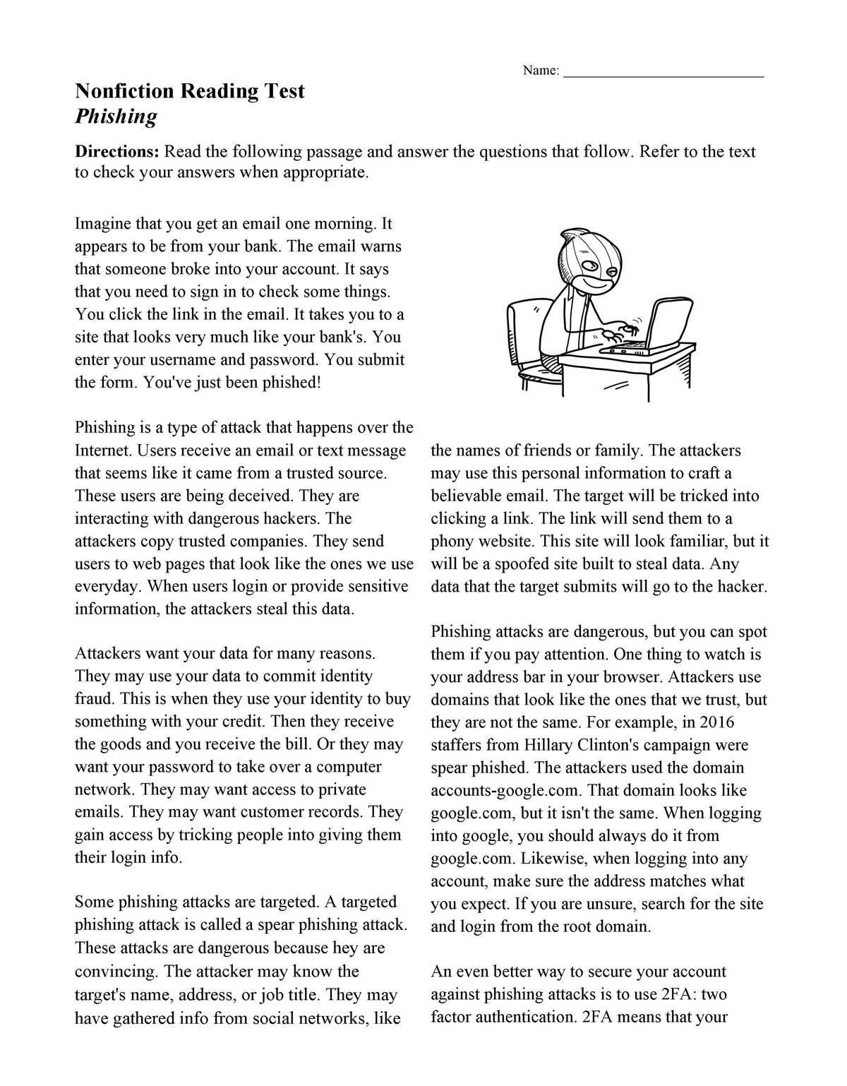 24 nonfiction passages for test practice grades 6 8 answer key