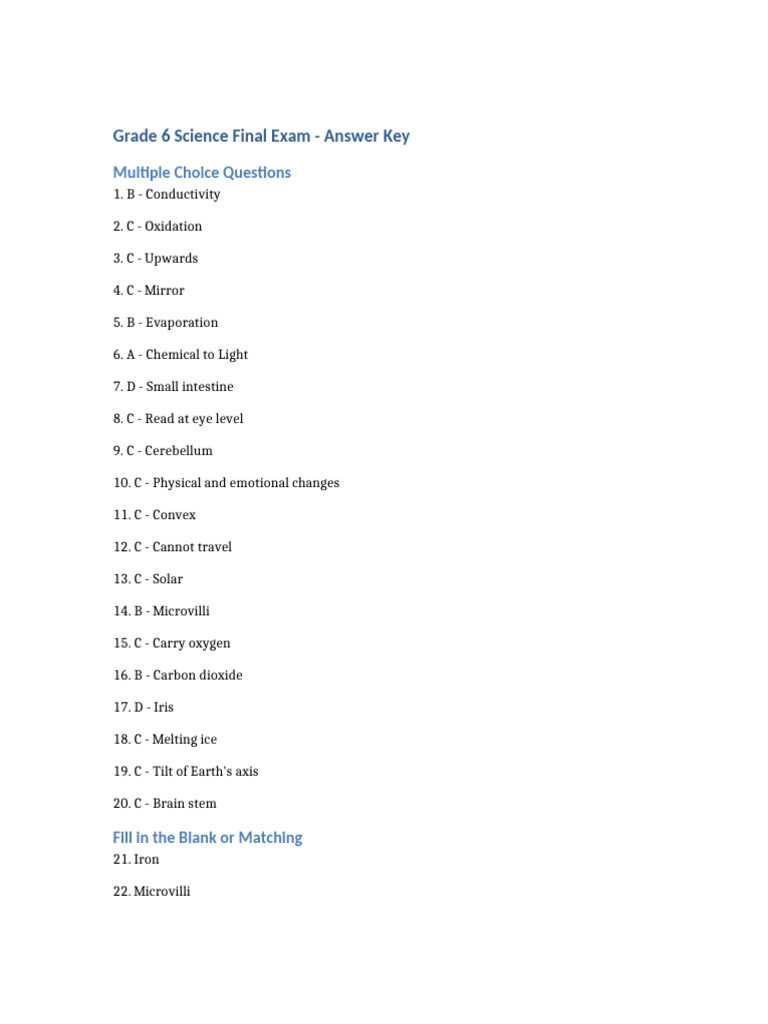 ngsss science benchmark assessment pretest grade 6 answer key