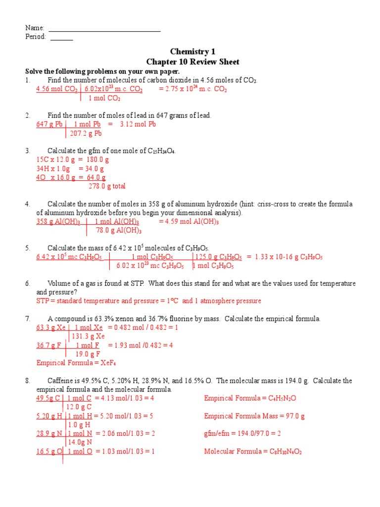 holt chemistry concept review calculating quantities in reactions answer key