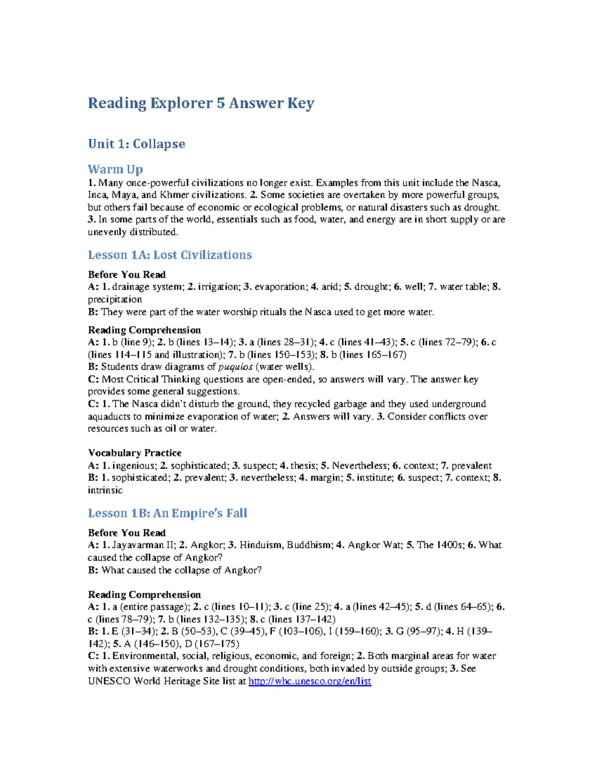 5th grade answer key chapter 1