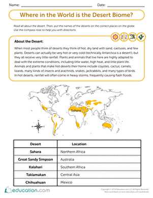 desert biome multiple choice questions answer key