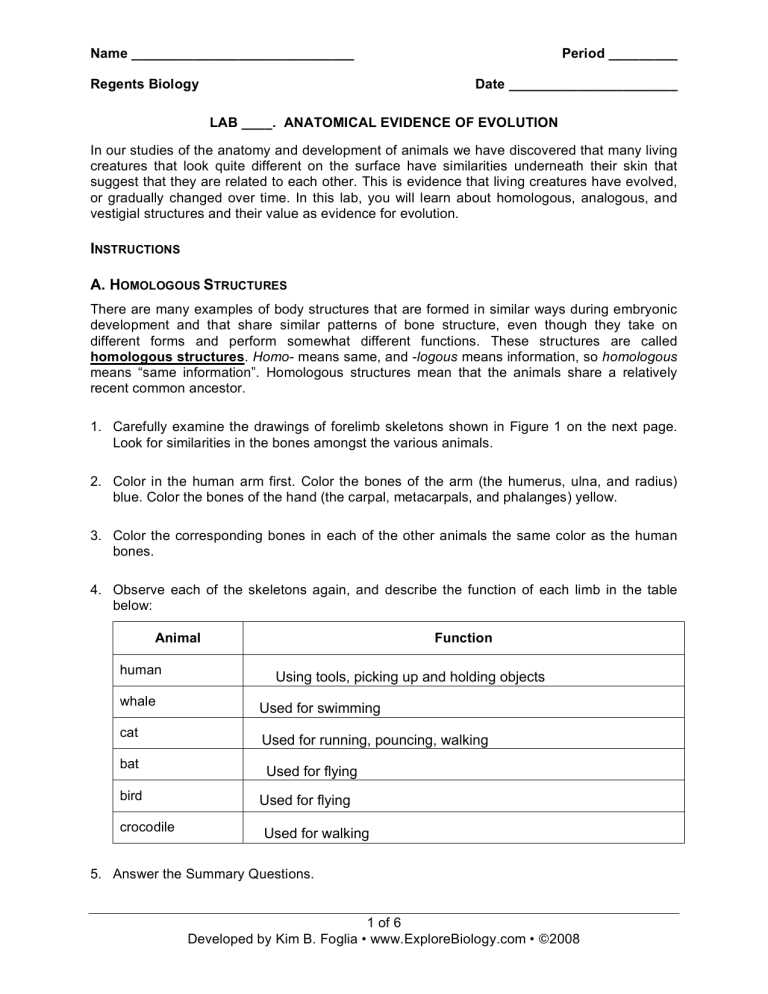 regents biology summary questions answer key