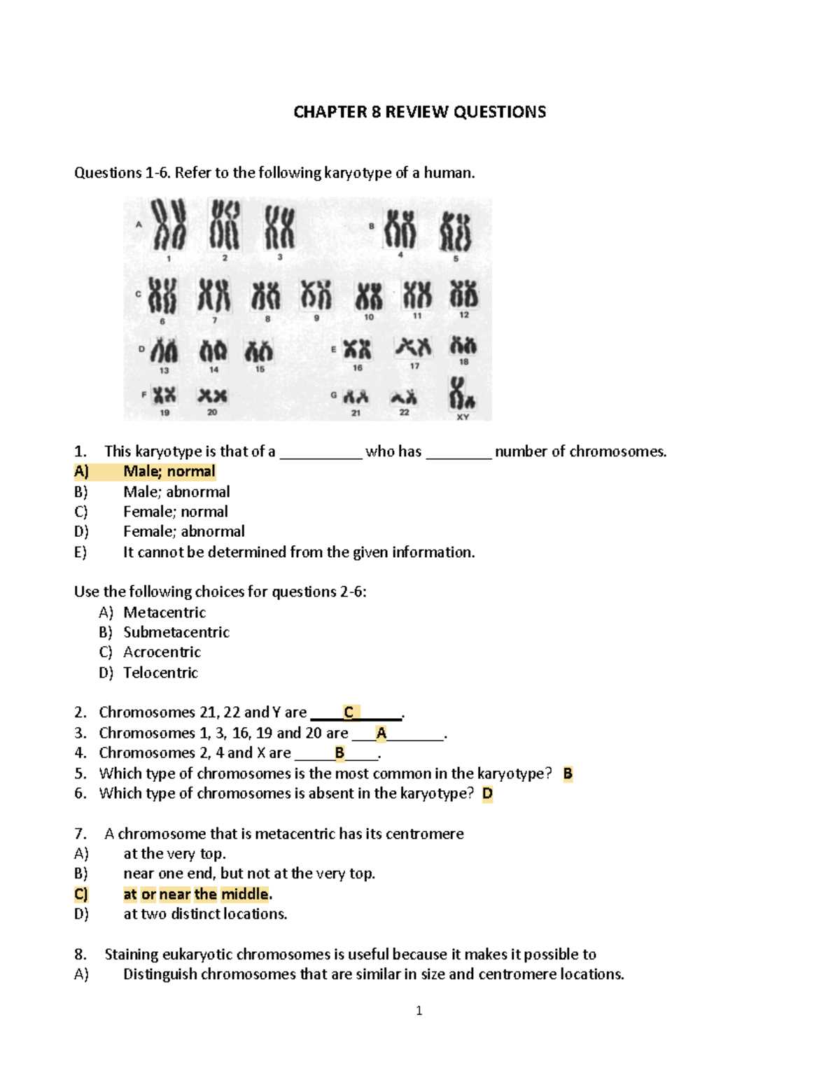 chapter 8 review answer key