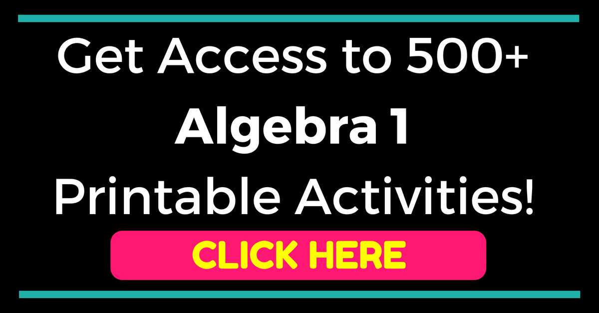 algebra 1 unit 1 test answer key