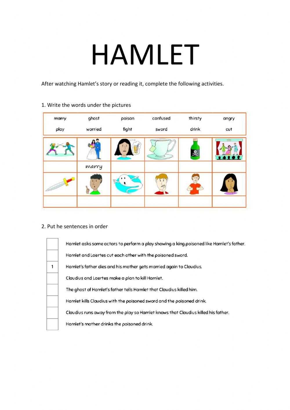 hamlet student workbook answer key