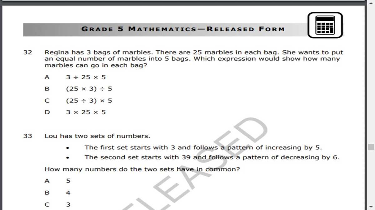 north carolina eog math test prep 4th grade answer key