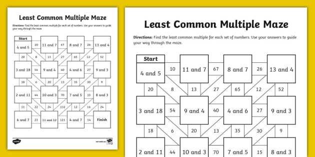 maze answer key grade 4