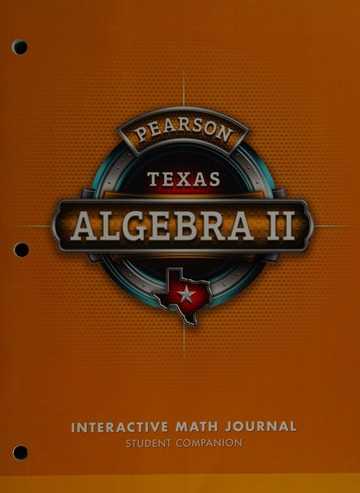pearson texas algebra 2 1 3 practice form g answer key