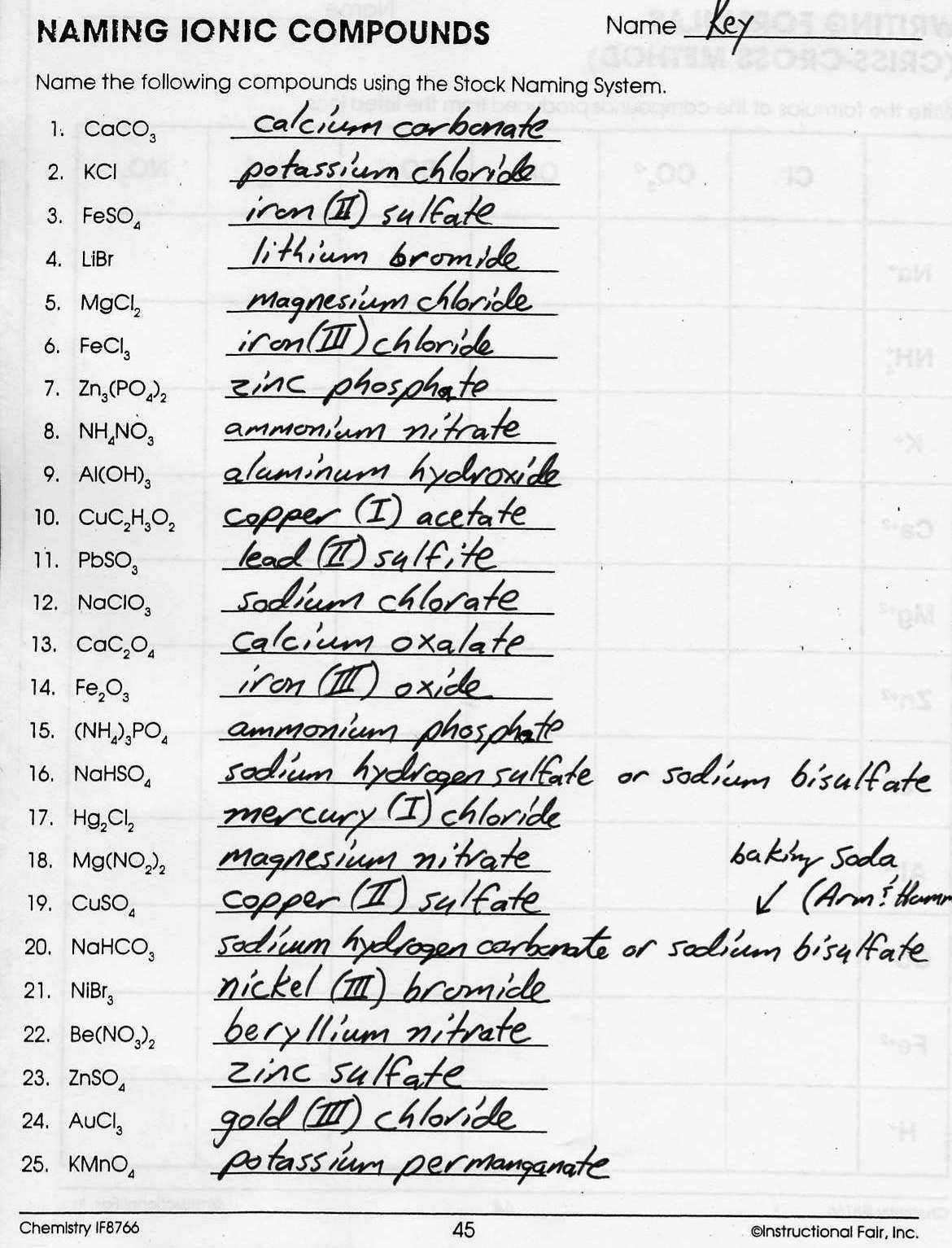 identifying chemical compounds answer key identifying chemical compounds answer key