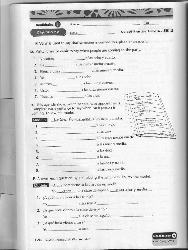 realidades 2 guided practice activities answer key 1a realidades 2 guided practice activities answer key 1a