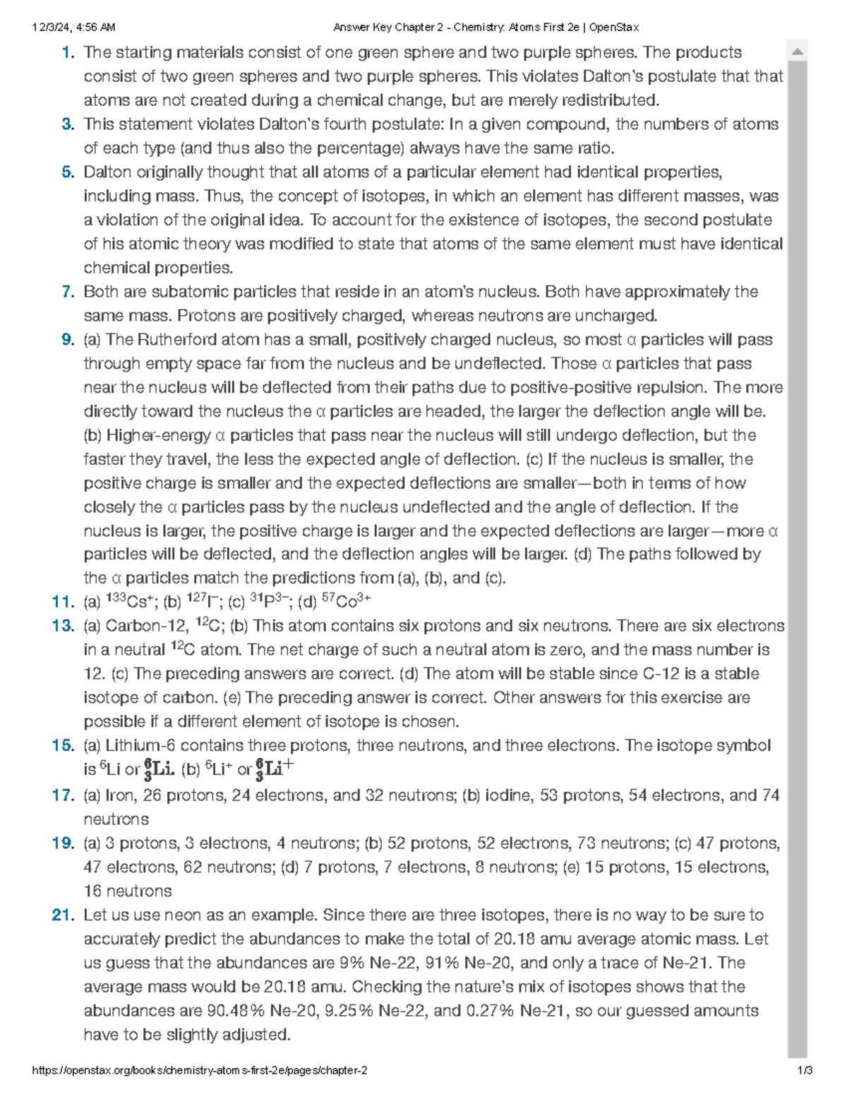 chemistry atoms first 2e answer key
