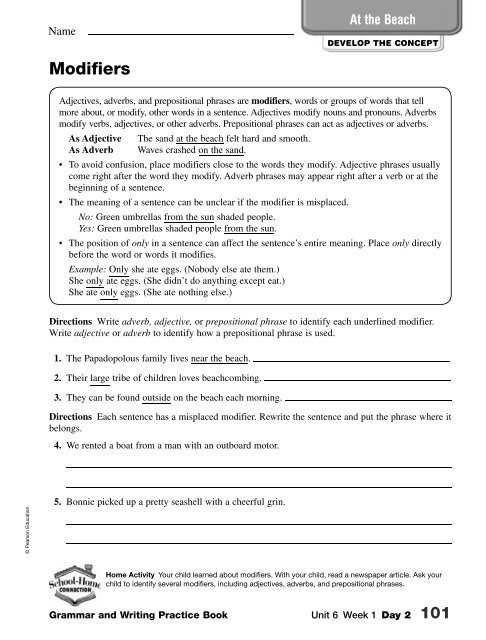 grammar practice book grade 3 answer key