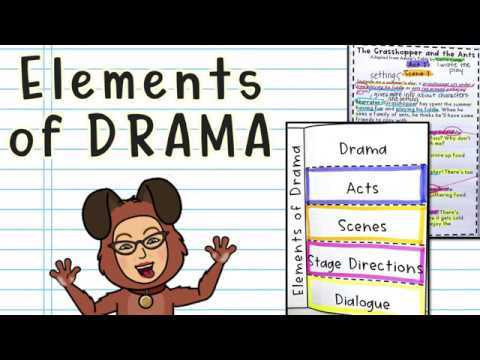 drama elements word search answer key
