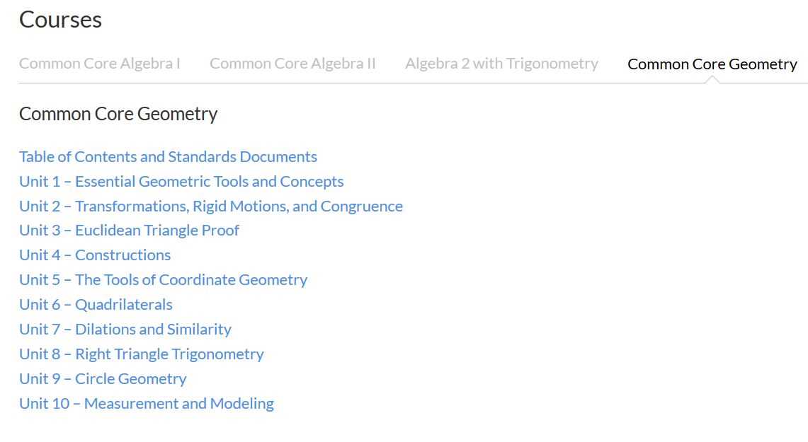 common core algebra 2 answer key