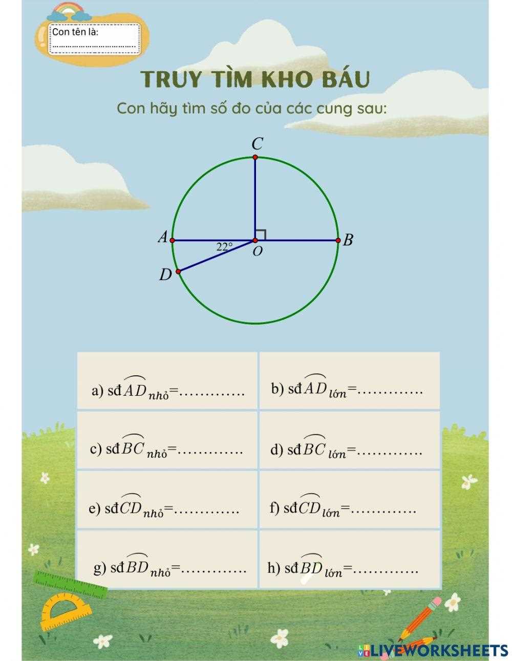 section 10.2 arcs and central angles worksheet answers key