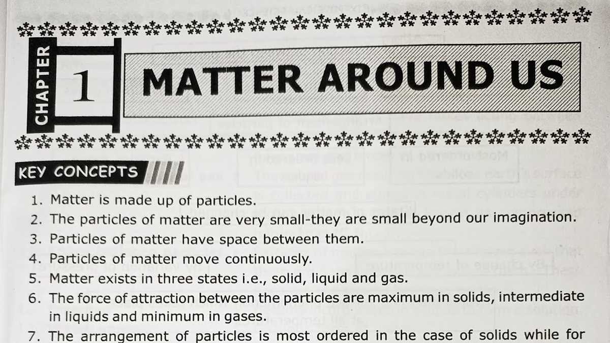 lesson 1 matter and its properties answer key