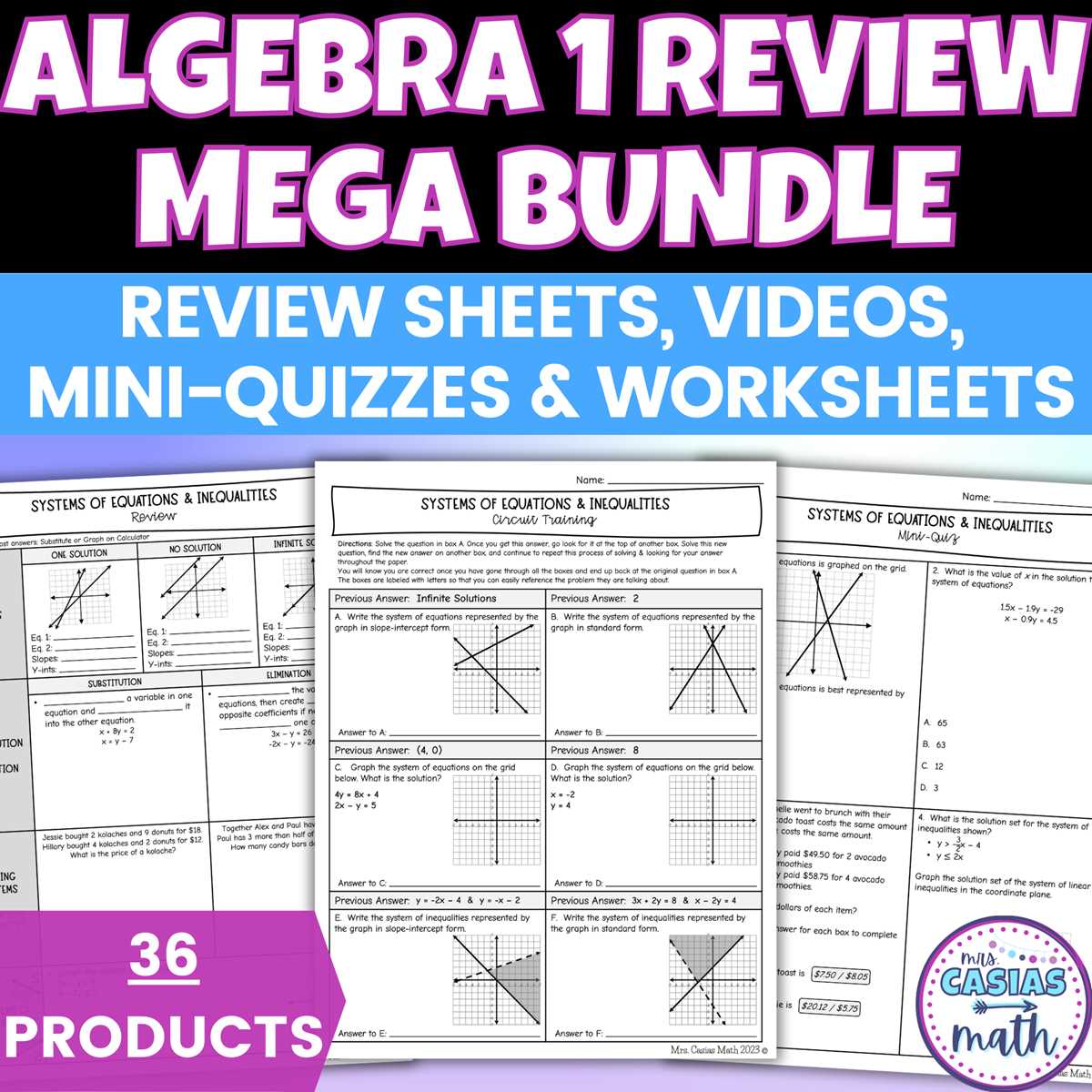 algebra 1 eoc study guide mc practice questions answer key