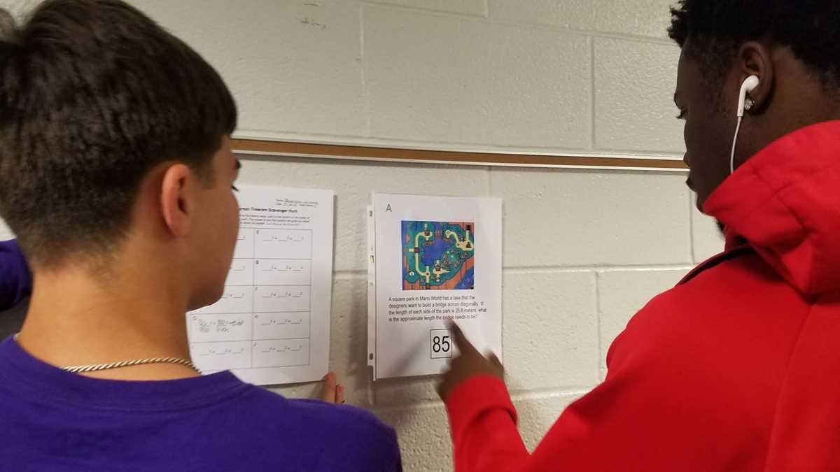 pythagorean theorem scavenger hunt answer key