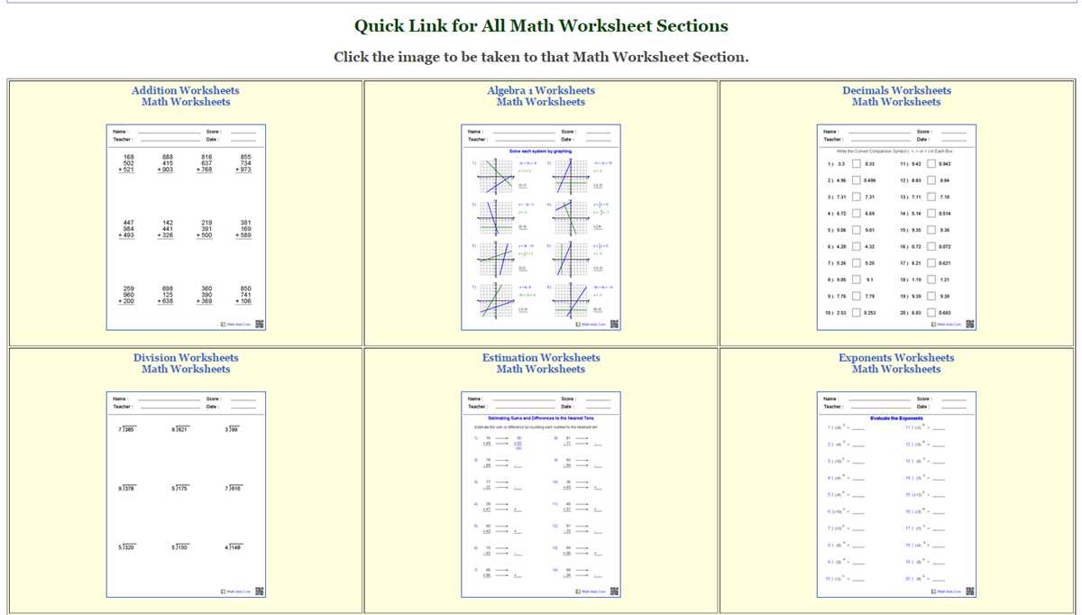 parallel lines worksheet math aids answer key