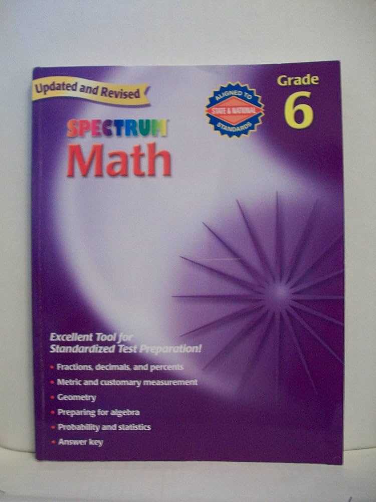 spectrum math workbook grade 6 answer key