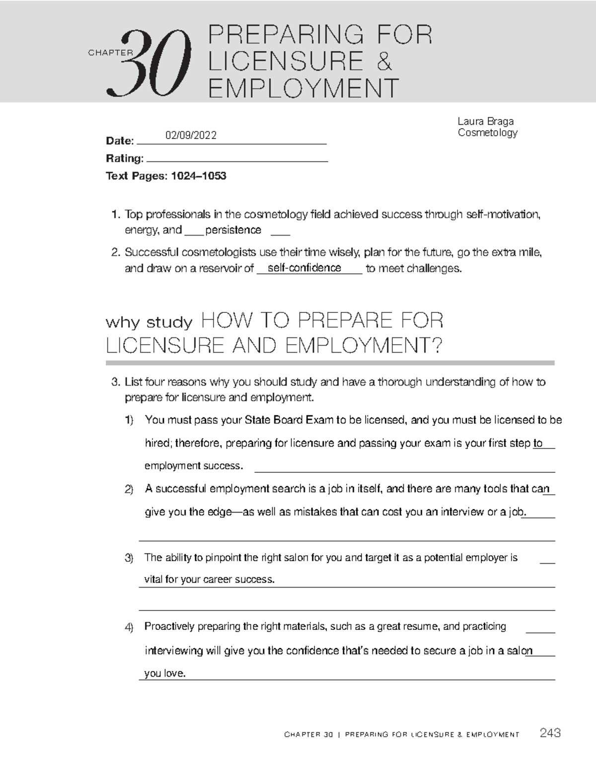 perfection learning lesson 30 answer key