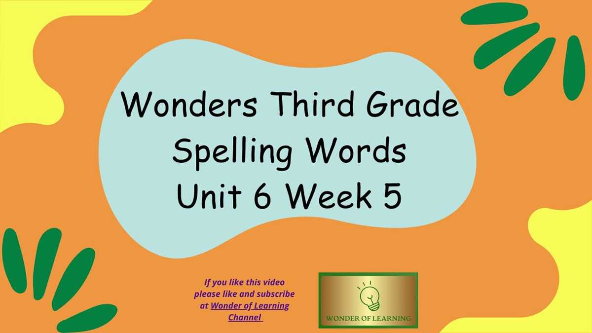 phonics spelling grade 4 unit 2 week 3 answer key