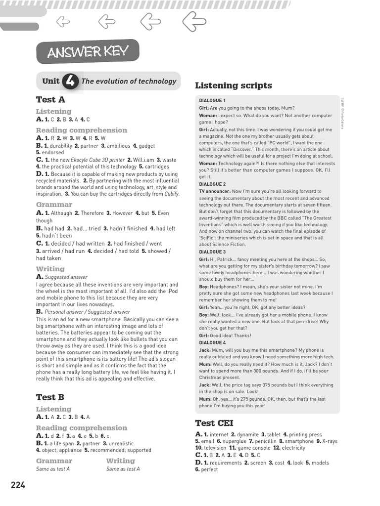 unit 4 test study guide answer key