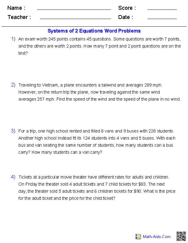 solve system by substitution worksheet answers key math aids.com