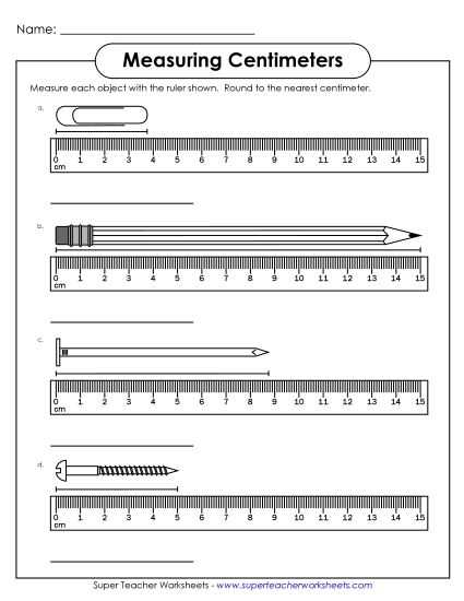 metric units of length worksheet with answer key lesson 12.6
