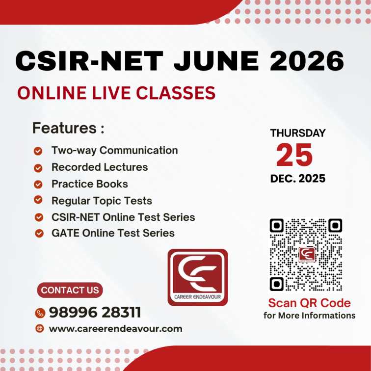 csir net june 2026 answer key chemical science career endeavour