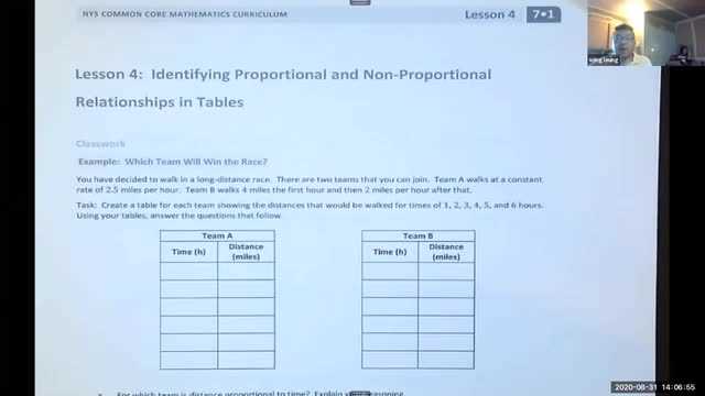 proportional and nonproportional situations lesson 4 4 answer key