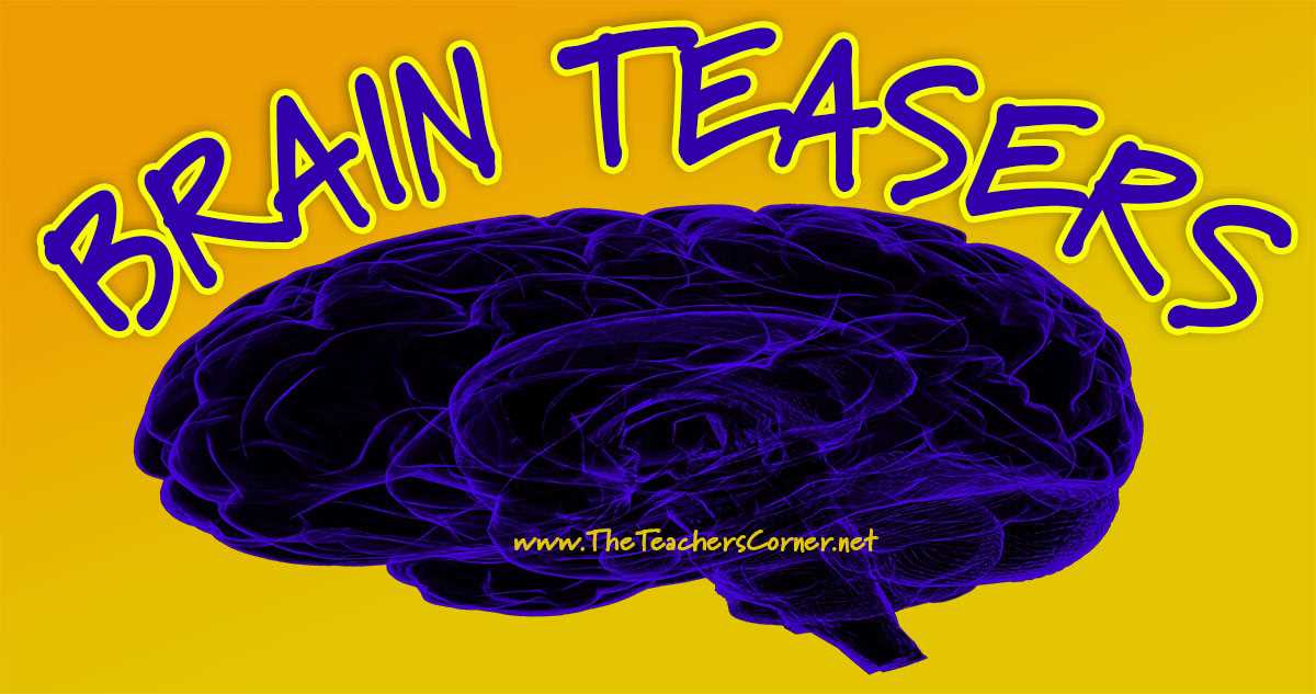 brain teasers worksheet 5 answer key