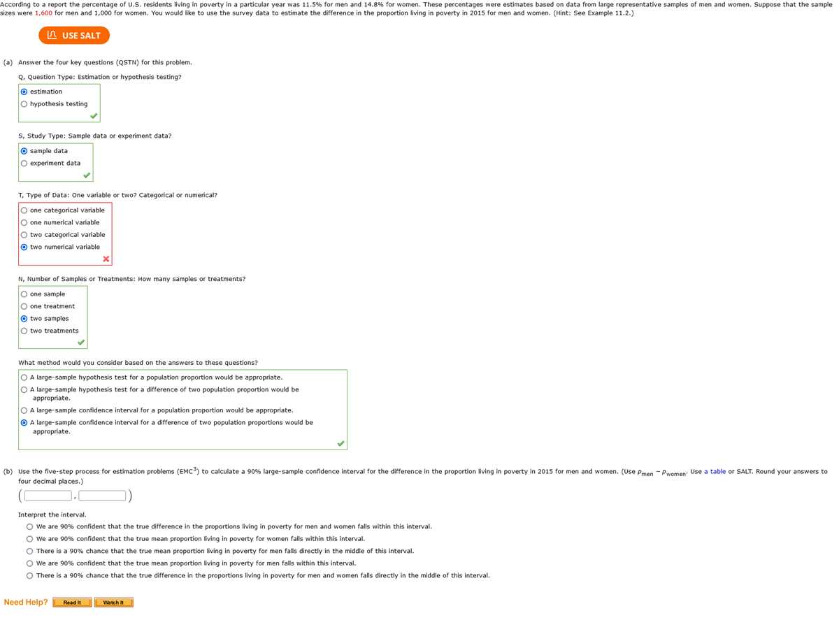 hypothesis testing answer key