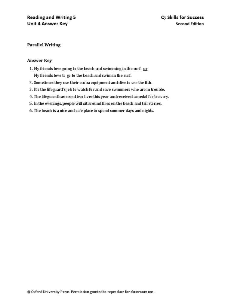 q skills for success reading and writing answer key