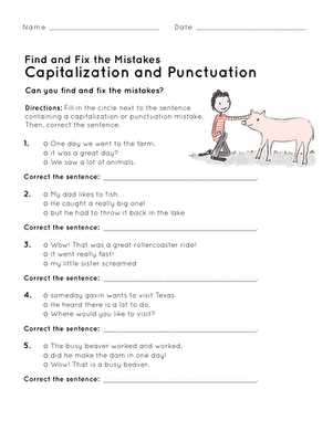 mechanics capitalization and punctuation answer key