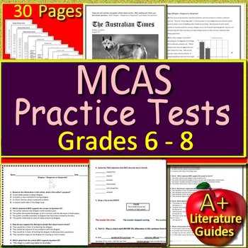 mcas practice test english language arts grade 8 answer key