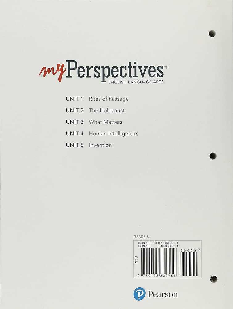 my perspectives grade 8 unit 4 answer key