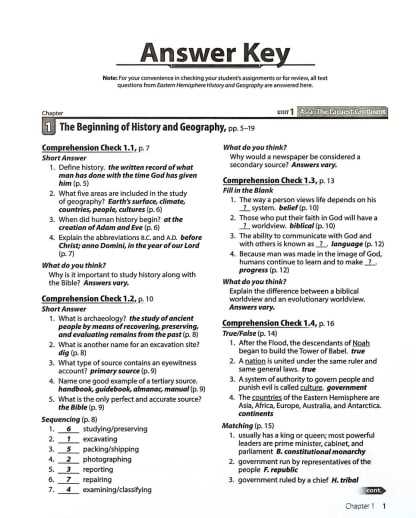 eras of earths history review and reinforce answer key