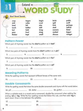 spelling connections grade 4 answer key unit 31 spelling connections grade 4 answer key unit 31