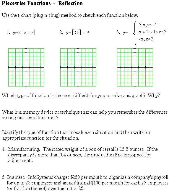 piecewise functions ws answer key